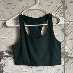 Dark Green Girlfriend collective Sports Bra